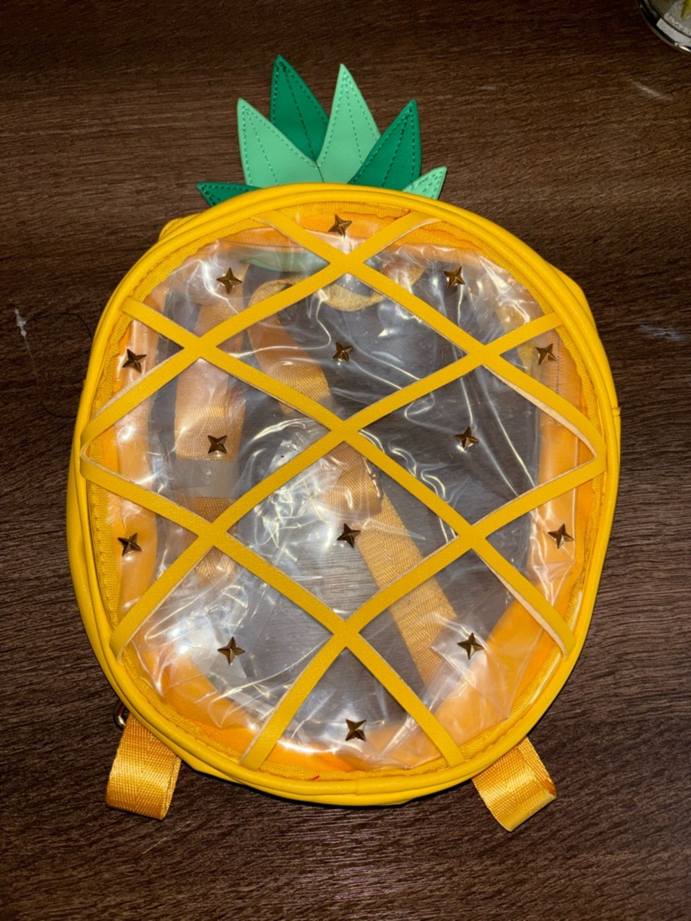 Pineapple clear backpack